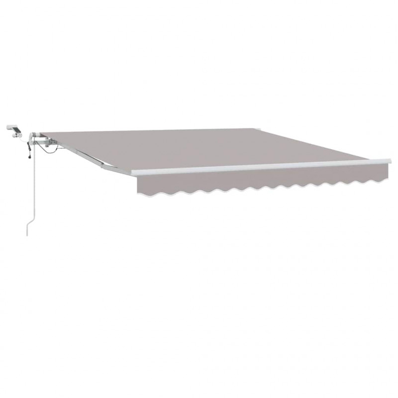Markiza zwijana Jasnoszary 300 x 250 cm Poliester i Metal