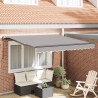 Markiza zwijana Jasnoszary 300 x 250 cm Poliester i Stal