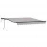 Markiza zwijana Ze LED Lights Jasnoszary 300 x 250 cm tkanina