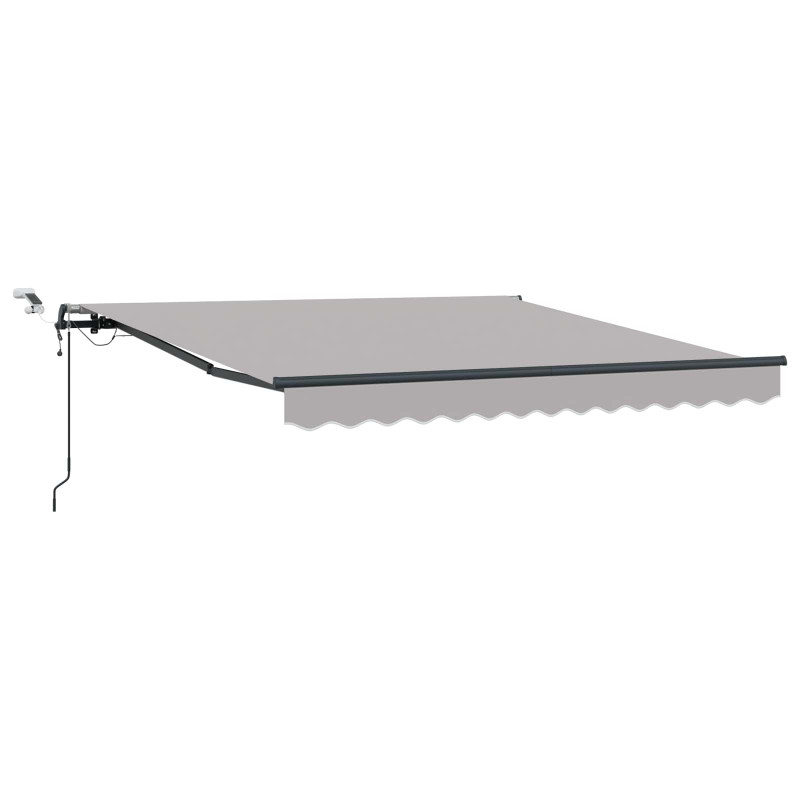 Tkanina Zadaszenia z Jasnoszary 300 x 250 cm Poliester
