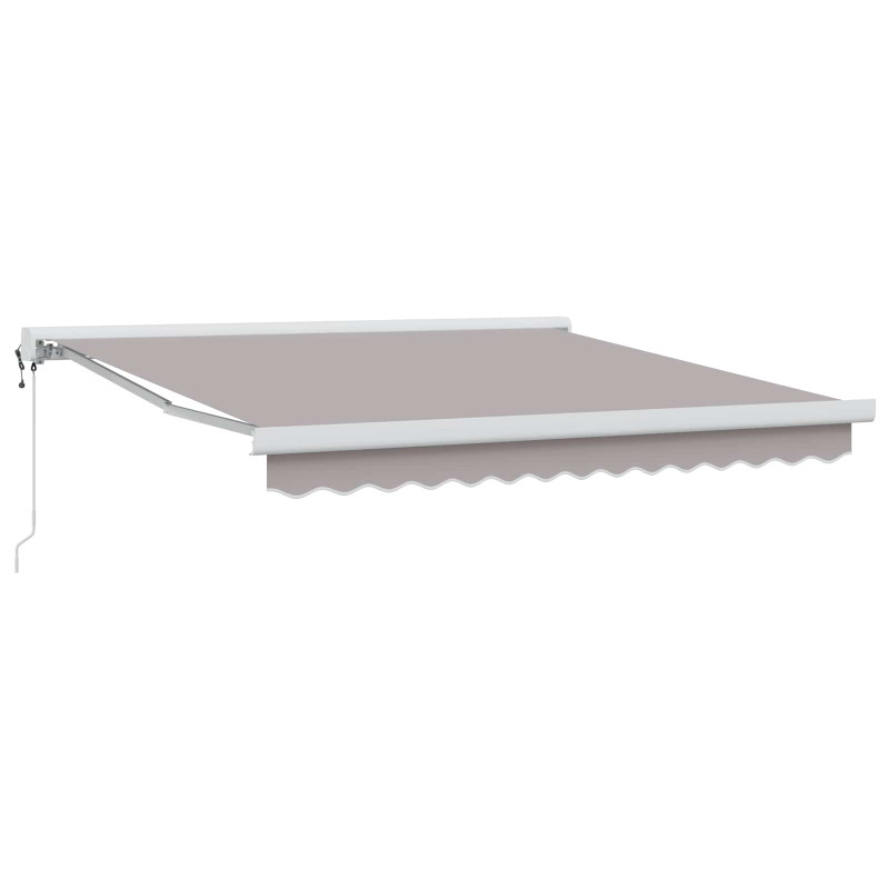 Markiza Jasnoszary 300 x 250 x 165 cm Poliester i aluminium