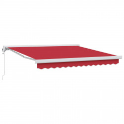 Markiza Czerwony 300 x 250 cm Poliester i aluminium