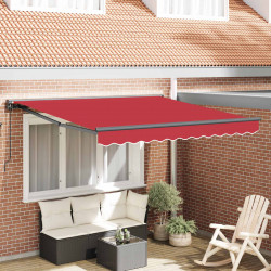 Rama markizy Czerwony 300 x 250 cm Poliester z powłoką PU