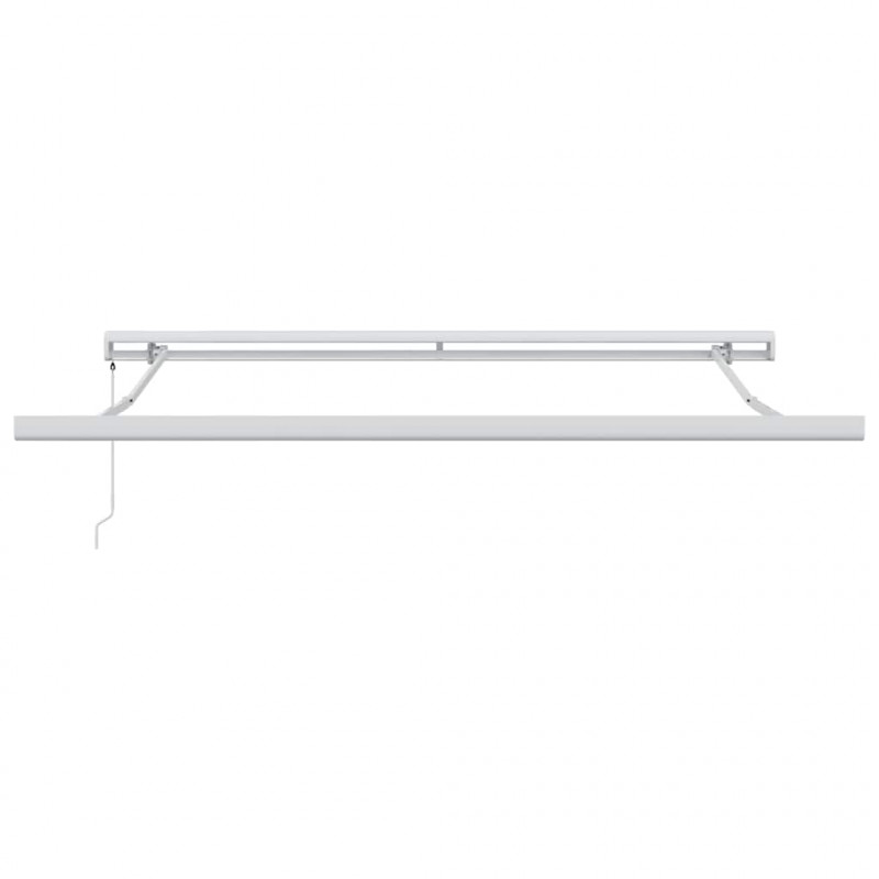 Markiza zwijana Zielony i Biały 300 x 250 cm Tkanina i Metal