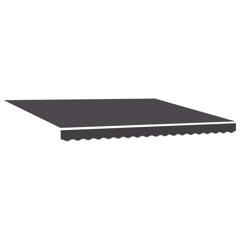 Rama markizy Żółty i Biały 350 x 250 cm Poliester z powłoką PU