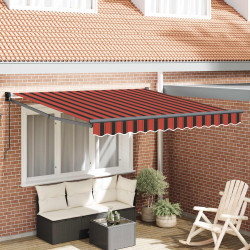 Markiza Czerwony i Czarny 350 x 250 x 165 cm Poliester