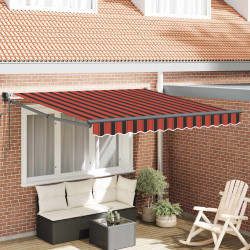 Markiza Czerwony i Czarny 350 x 250 x 165 cm Poliester