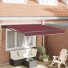 Rama markizy bordowy 350 x 250 cm Poliester z powłoką PU