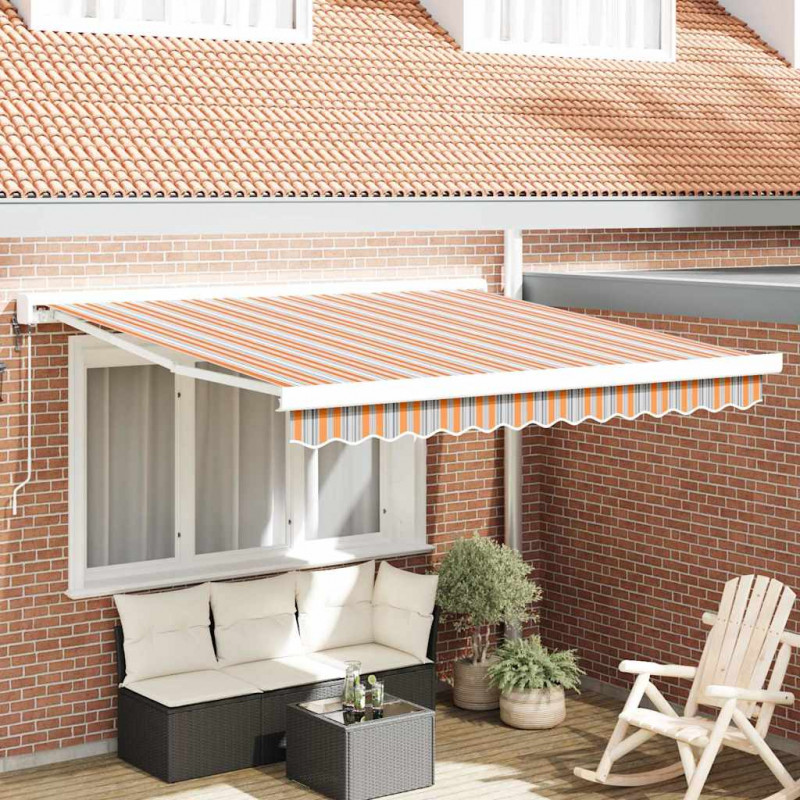 Markiza Wielokolorowe 350 x 250 x 165 cm Poliester i aluminium