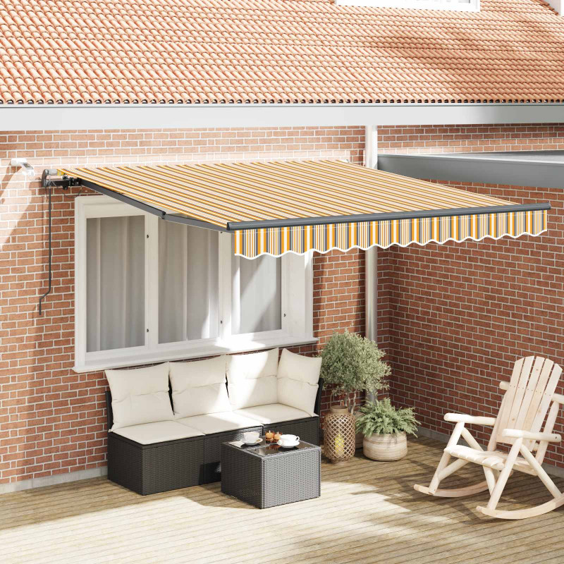 Tkanina Zadaszenia z Wielokolorowe 350 x 250 cm Poliester