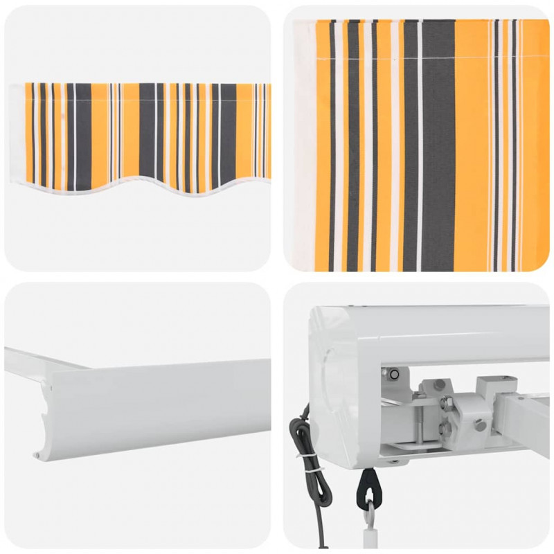 Markiza Wielokolorowe 350 x 250 cm Poliester i aluminium