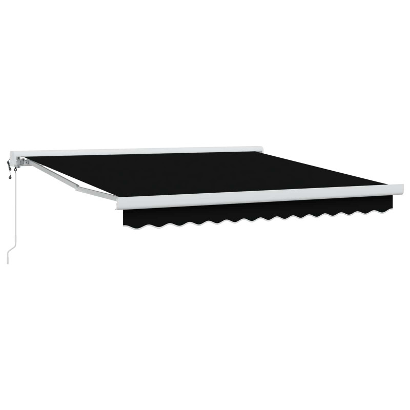 Markiza Czarny 350 x 250 cm Poliester i aluminium