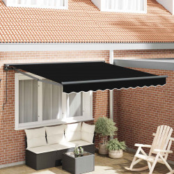 Rama markizy Czarny 350 x 250 cm Poliester z powłoką PU