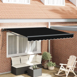 Rama markizy Czarny 350 x 250 cm Poliester z powłoką PU