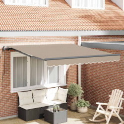 Markiza zwijana Beżowy 350 x 250 cm Tkanina i aluminium