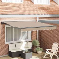 Rama markizy Beżowy 350 x 250 cm Poliester z powłoką PU