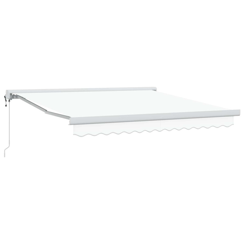 Markiza Biały 350 x 250 x 165 cm Poliester i aluminium