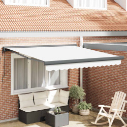 Markiza Biały 350 x 250 x 165 cm Poliester i aluminium