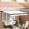 Markiza Biały 350 x 250 x 165 cm Poliester i aluminium