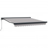 Markiza Jasnoszary 350 x 250 x 165 cm Poliester i aluminium