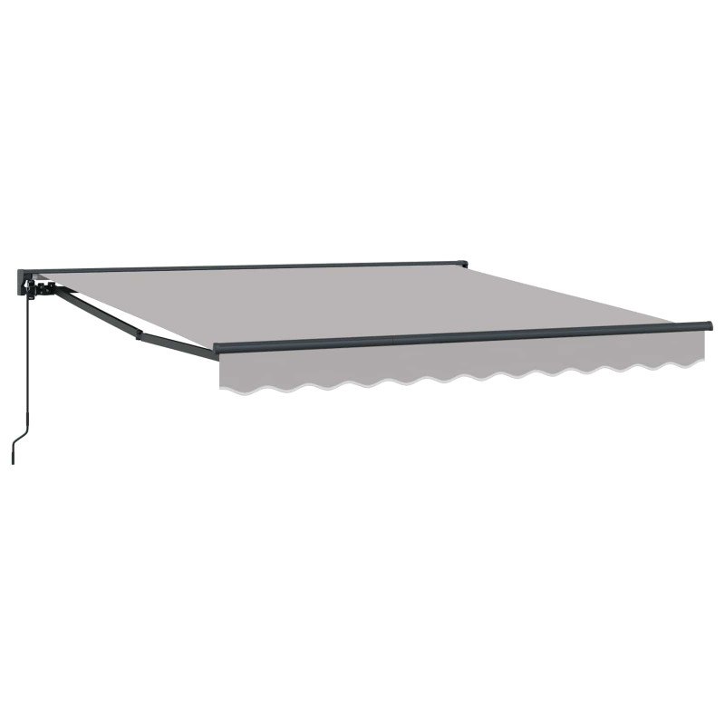 Rama markizy Jasnoszary 350 x 250 cm Poliester z powłoką PU
