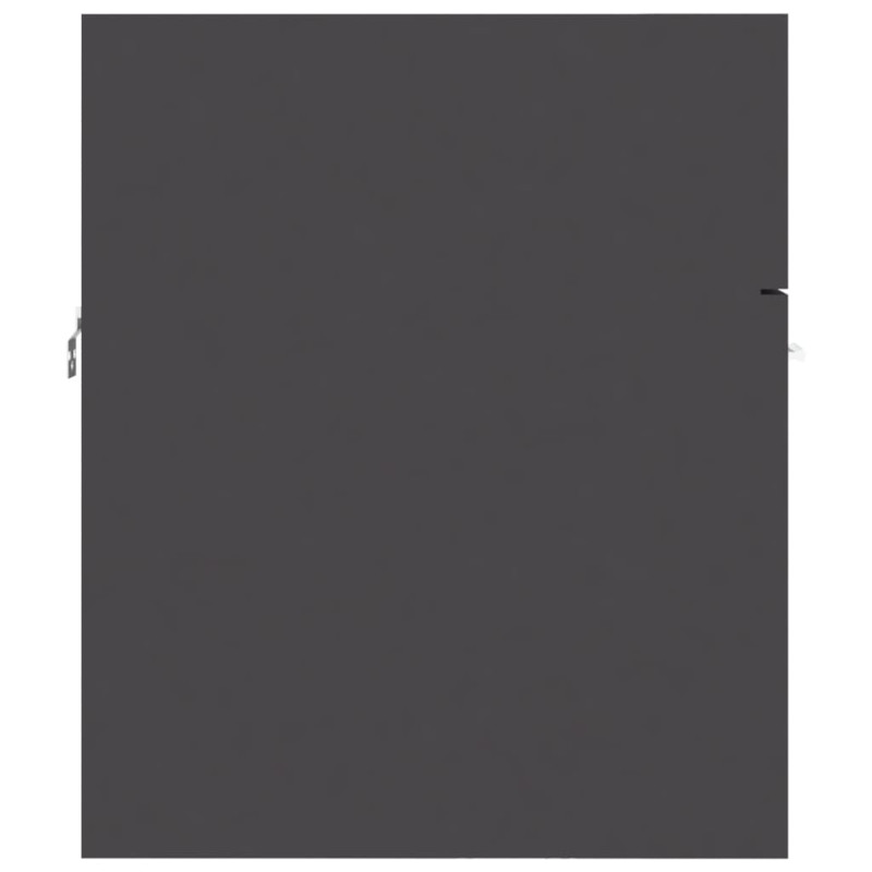 Szafka z wbudowaną umywalką, szara, materiał drewnopochodny