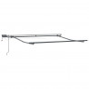Markiza zwijana Ze LED Lights Czerwony 350 x 250 cm tkanina