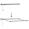 Markiza zwijana Ze LED Lights Czerwony 350 x 250 cm tkanina