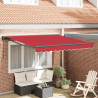 Rama markizy Czerwony 350 x 250 cm Poliester z powłoką PU