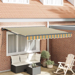 Markiza zwijana Zielony i Żółty 350 x 250 cm