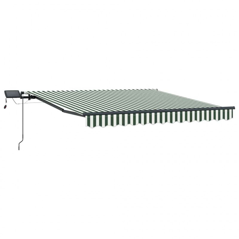 Markiza zwijana Zielono-biały 350 x 250 cm tkanina