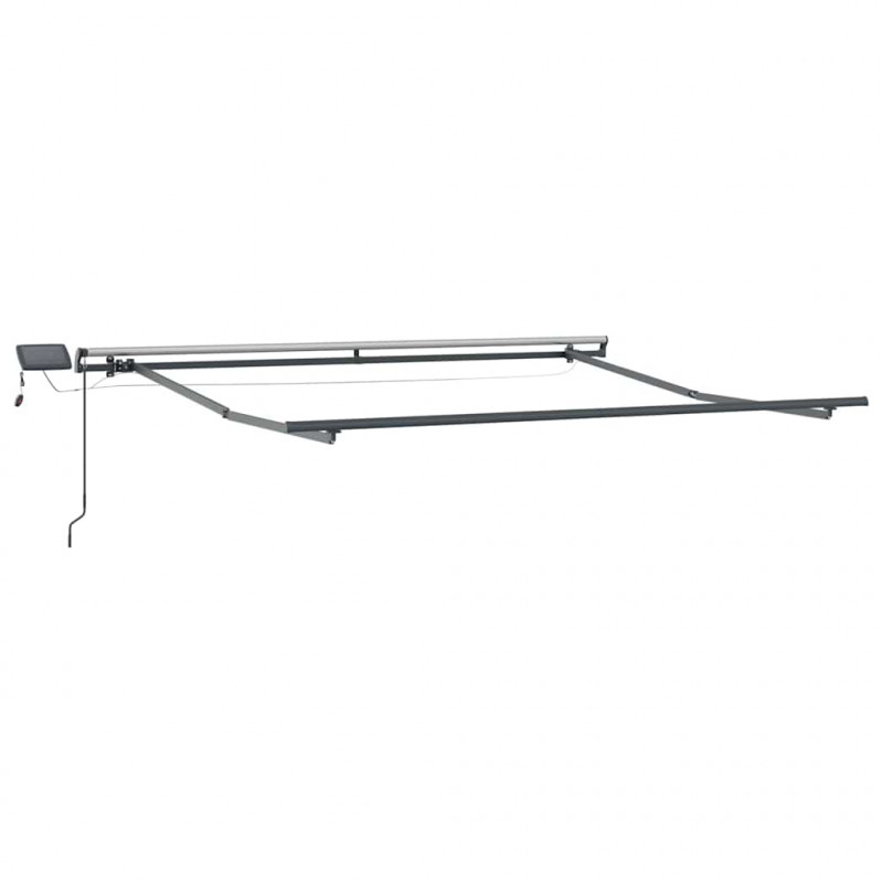 Markiza zwijana Zielono-biały 350 x 250 cm tkanina