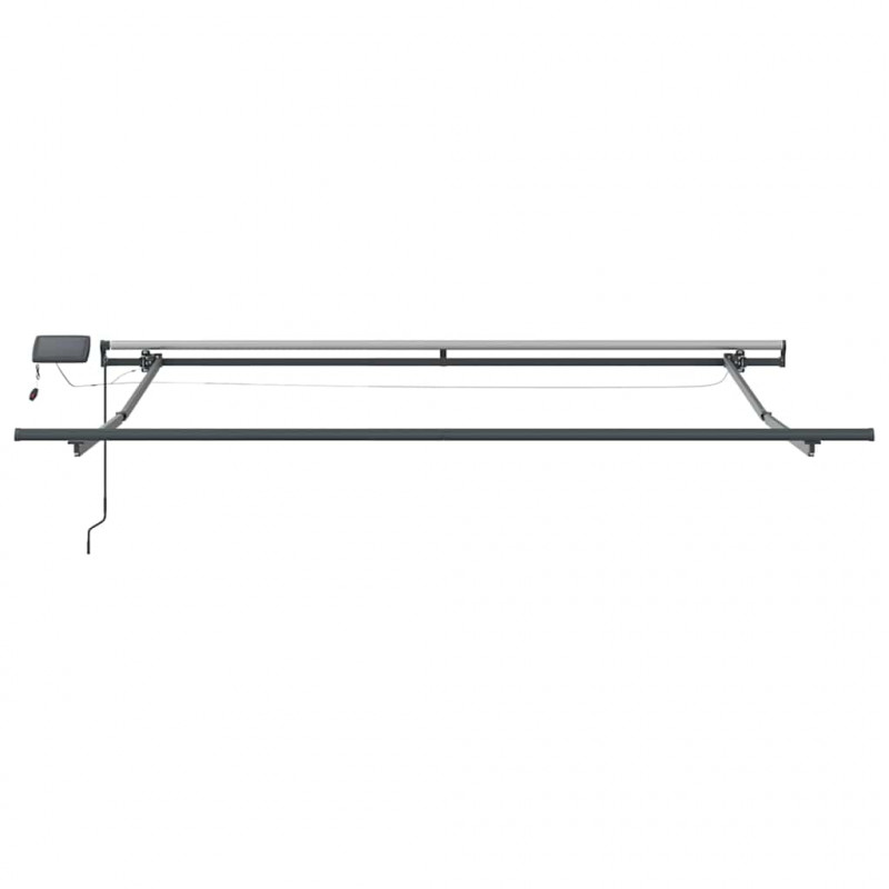 Markiza zwijana Zielono-biały 350 x 250 cm tkanina