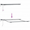 Markiza zwijana Zielono-biały 350 x 250 cm tkanina