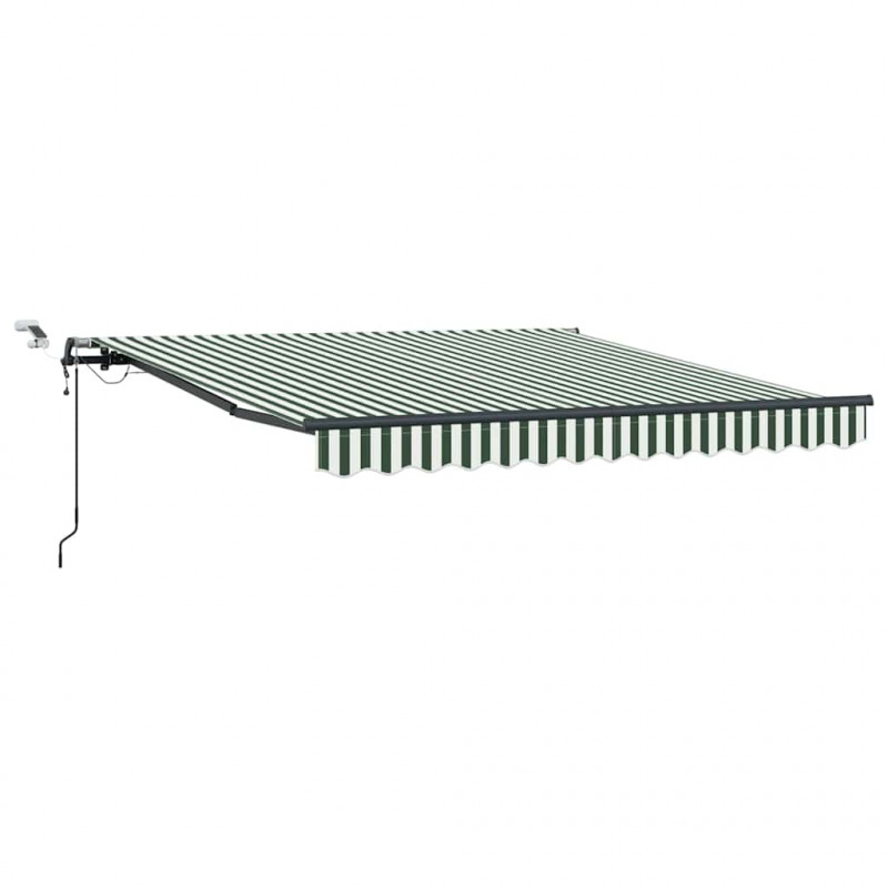 Tkanina Zadaszenia z Zielony i Biały 350 x 250 cm Poliester