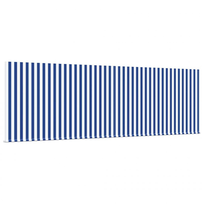 Markiza zwijana Niebieski i biały 400 × 300 cm