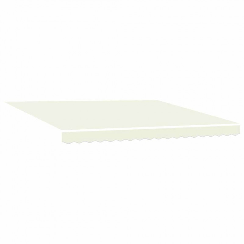 Markiza zwijana Kremowy 400 × 300 cm Poliester i aluminium