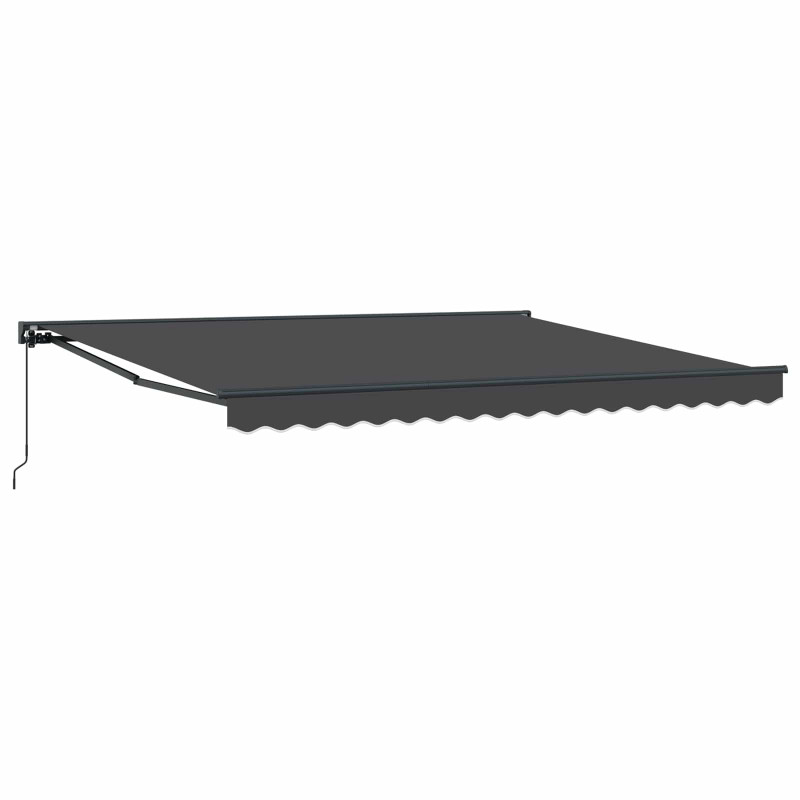 Markiza zwijana Antracyt 400 × 300 cm Aluminium i Tkanina