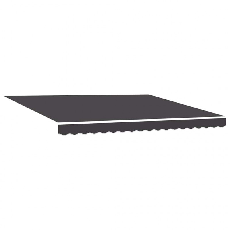 Markiza zwijana Antracyt 400 × 300 cm Poliester i aluminium