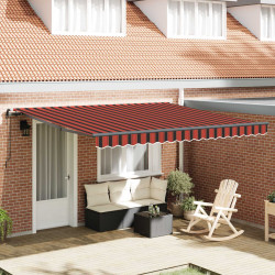 Markiza zwijana pomarańczowy i brązowy 400 × 300 cm