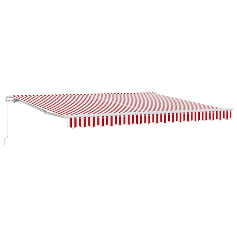 Markiza zwijana Czerwony i Biały 400 × 300 cm