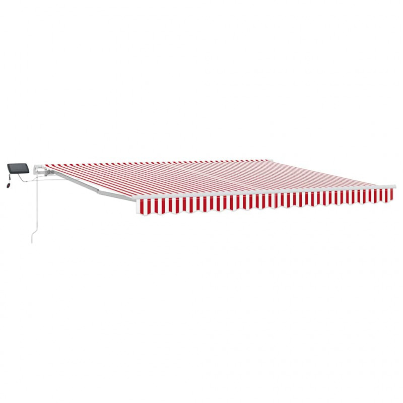 Markiza zwijana z Czerwono-biały 400 ×300 cm tkanina