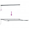 Markiza zwijana Wielokolorowe 400 × 300 cm Poliester i Stal