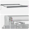 Markiza Wielokolorowe 400 × 300 cm Poliester i aluminium