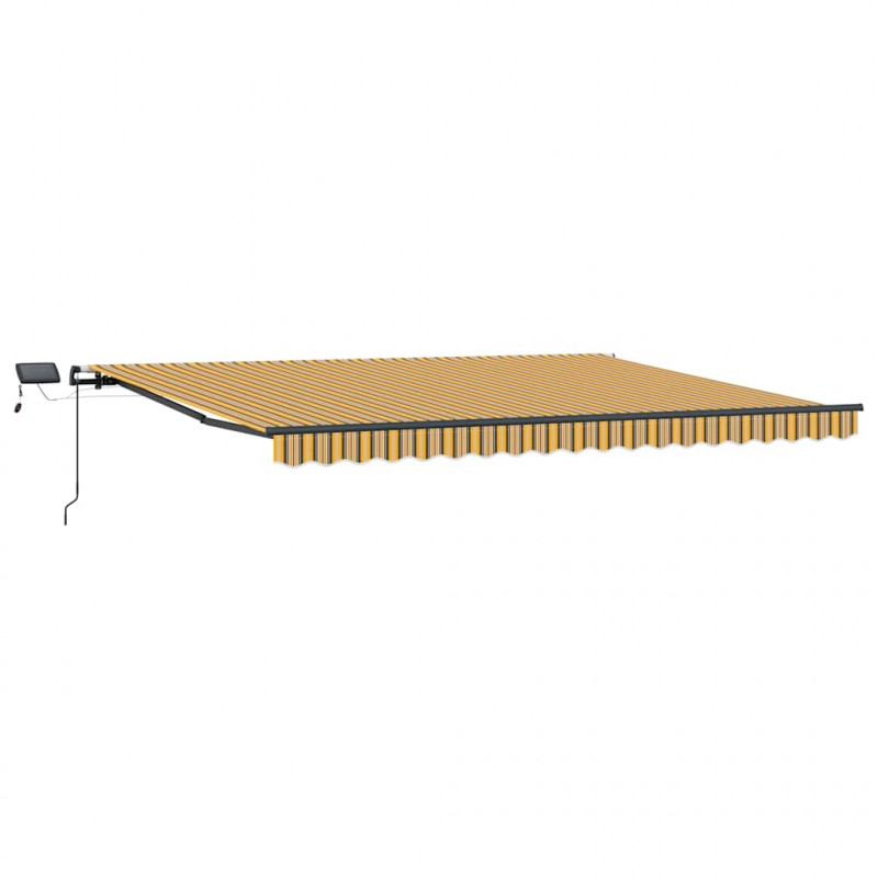 Markiza zwijana Ze LED Lights Wielokolorowe 400 ×300 cm tkanina