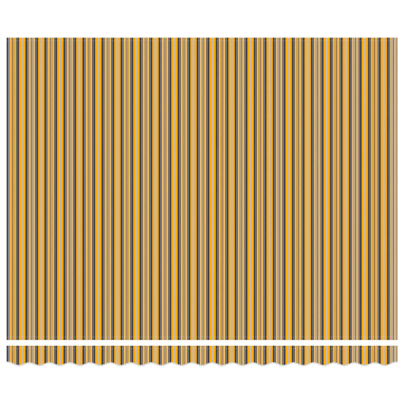 Rama markizy Żółty i Szary 400 × 300 cm Poliester z powłoką PU