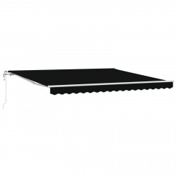 Elektryczna Rozkładana Markiza Czarny 400 × 300 cm
