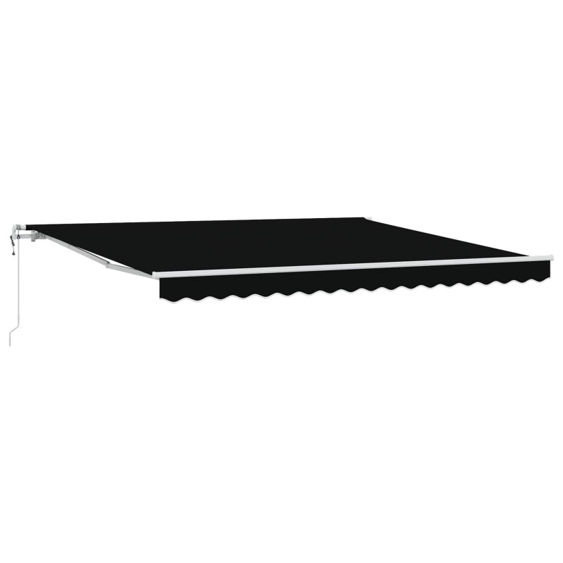 Elektryczna Rozkładana Markiza Czarny 400 × 300 cm