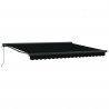 Markiza Czarny 400 × 300 cm Poliester i aluminium