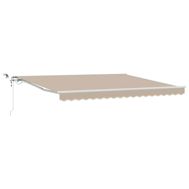 Markiza zwijana Beżowy 400 × 300 cm Poliester i Metal